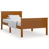 vidaXL Massivholzbett Honigbraun Kiefernholz 100x200 cm
