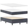 vidaXL Boxspringbett mit Matratze Dunkelgrau 120 x 190 cm Stoff