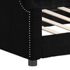 vidaXL Tagesbett Schwarz 90x190 cm Stoff