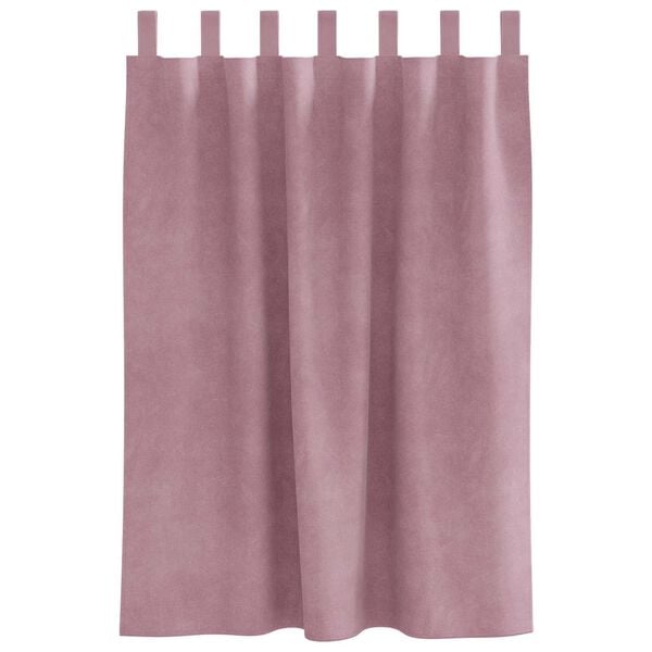 vidaXL Verdunkelungsvorh&auml;nge 2 pcs Dunkelrosa 140 x 140 cm Samt