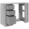 vidaXL Schreibtisch Graues Sonoma 100 x 40 x 75 cm Holzwerkstoff