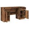 vidaXL Schreibtisch mit Regal Altholz 140 x 49 x 76 cm Holzwerkstoff