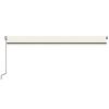 vidaXL Automatische Markise mit LED & Windsensor 600x350 cm Creme