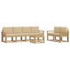 vidaXL Outdoor-Sofagarnitur 7 stk. Wei&szlig; und Beige