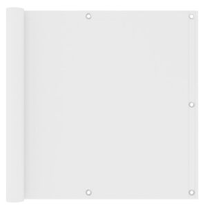 vidaXL Balkon-Sichtschutz Wei&szlig; 90x300 cm Oxford-Gewebe