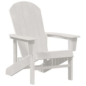 vidaXL Adirondack-Stuhl Weiß 74 x 82 x 92 cm HDPE