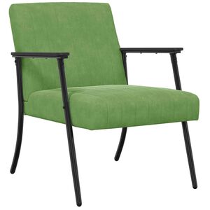 vidaXL Sessel Hellgr&uuml;n Samt