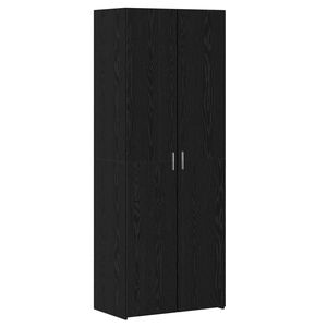vidaXL Highboard 2 pcs Schwarz Eichen-Optik 70 x 42,5 x 185 cm
