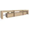 vidaXL TV-Schrank mit LED-Leuchten Sonoma-Eiche 215x36,5x40 cm