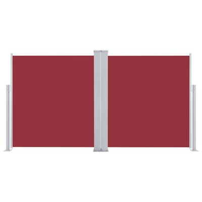 vidaXL Seitenmarkise Ausziehbar Rot 117x600 cm