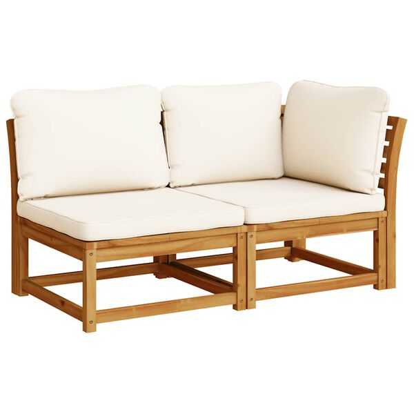 vidaXL 6-tlg. Garten-Lounge-Set mit Kissen Massivholz Akazie