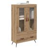 vidaXL Highboard mit Schubladen Artisan-Eiche 69,5 x 31 x 115 cm