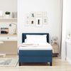 vidaXL Boxspringbett mit Matratze Blau 200 x 90 cm Polyester