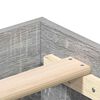 vidaXL Bettgestell ohne Matratze Grau Sonoma 160x200 cm Holzwerkstoff