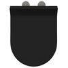 vidaXL Toilettensitz Verstellbar Schwarz 48,5 x 36 x 5 cm Polypropylen