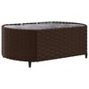 vidaXL 7-tlg. Garten-Sofagarnitur mit Kissen Braun Poly Rattan