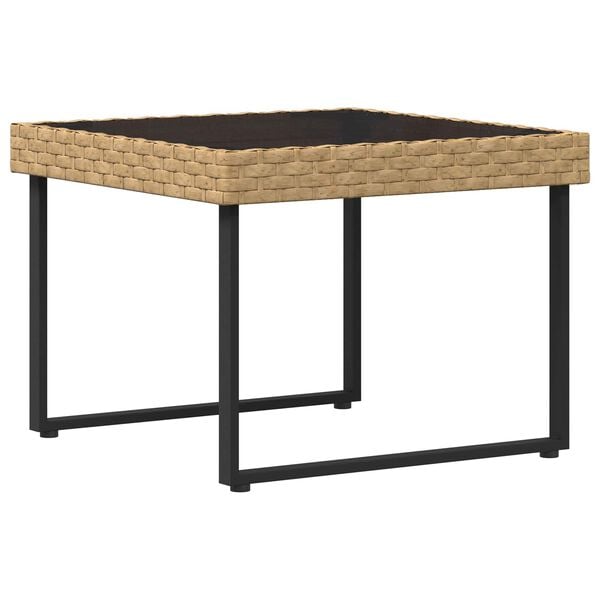 vidaXL Garten-Sofaset mit Kissen 2 teilig Naturfarbenes Stahlgestell