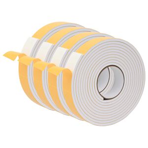 vidaXL Selbstklebendes Schaumstoffband 4 stk. Wei&szlig; 30mm x 5m CR-Schaum