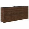 vidaXL Pflanzk&uuml;bel mit 2 T&ouml;pfen 2 Stk. Braun 90x20x40 cm Poly Rattan