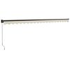 vidaXL Markise Einziehbar Creme 5x3 m Stoff und Aluminium