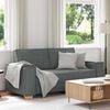 vidaXL 2-Sitzer Sofa Dunkelgrau 140 cm Stoff