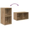 vidaXL TV-Schrankset Artisan-Eiche 37 x 37 x 107 cm Holzwerkstoff