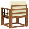 vidaXL Outdoor-Sofagarnitur Massives Akazienholz und Polyester