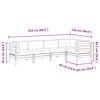 vidaXL 5-tlg. Garten-Sofagarnitur mit Kissen Kiefernholz Imprägniert