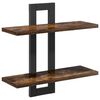 vidaXL Schweberegale Raucheiche 40 x 15 x 40 cm Holzwerkstoff