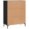 vidaXL Sideboard Schwarz 69,5x34x90 cm Holzwerkstoff