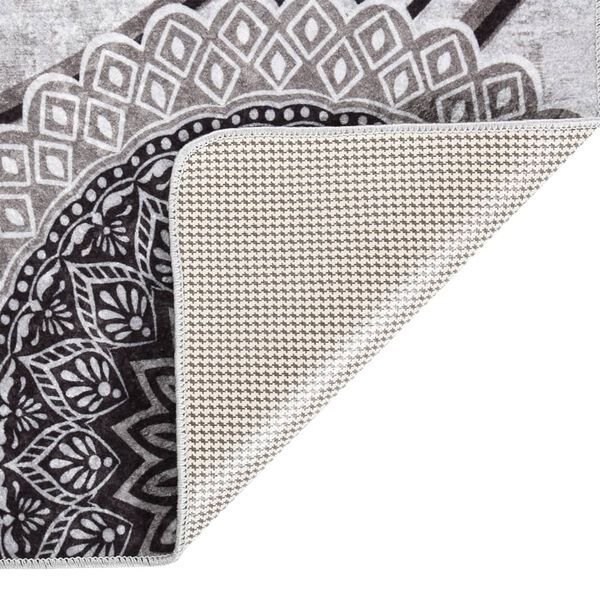 vidaXL Teppich Waschbar Mehrfarbig 120x180 cm Rutschfest