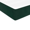 vidaXL Boxspringbett mit Matratze Dunkelgr&uuml;n 140x200 cm Samt