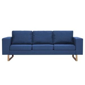 vidaXL 3-Sitzer-Sofa Stoff Blau