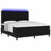 vidaXL Boxspringbett mit Matratze mit LED Schwarz 180 x 200 cm Stoff