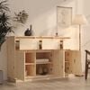 vidaXL Sideboard 110x36x75 cm Massivholz Kiefer