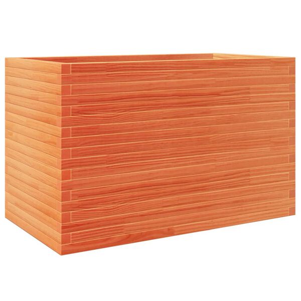 vidaXL Pflanzk&uuml;bel Wachsbraun 110x60x68,5 cm Massivholz Kiefer