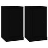vidaXL Sideboards 3 Stk. Schwarz Holzwerkstoff