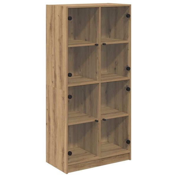 vidaXL Highboard Artisan-Eiche 68 x 37 x 142 cm Holzwerkstoff