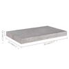 vidaXL Schweberegale 4 Stk. Betongrau 50x23x3,8 cm MDF