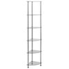 vidaXL Regal mit 6 Ablagen Transparent 30x30x160 cm Hartglas