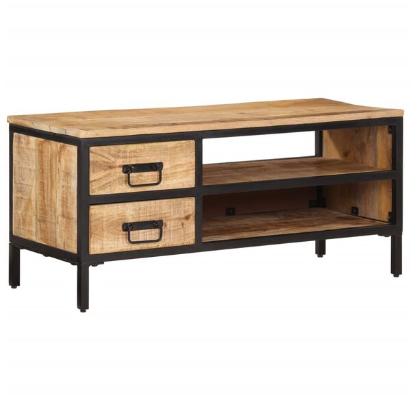 vidaXL TV-Schrank 90x35x40 cm Massivholz Mango