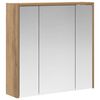 vidaXL Badezimmerspiegelschrank Artisan-Eiche 63,5 x 16 x 62,5 cm