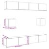 vidaXL 6-tlg. TV-Schrank-Set Wandmontage Altholz-Optik Holzwerkstoff