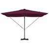 vidaXL Sonnenschirm Bordeauxrot 286 x 285 x 270 cm Aluminium