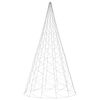 vidaXL LED-Weihnachtsbaum f&uuml;r Fahnenmast Warmwei&szlig; 3000 LEDs 800 cm
