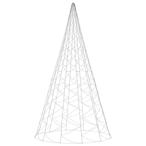 vidaXL LED-Weihnachtsbaum f&uuml;r Fahnenmast Warmwei&szlig; 3000 LEDs 800 cm