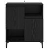 vidaXL Sideboard Schwarz Eichen-Optik 60 x 35 x 70 cm Holzwerkstoff