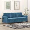 vidaXL 3-Sitzer-Sofa Blau 180 cm Samt