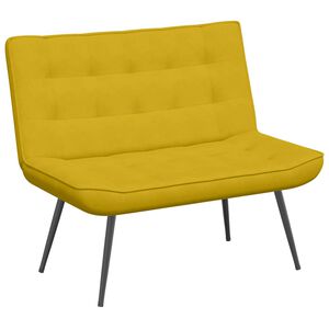 vidaXL Sitzbank Gelb 110x74x84 cm Samt