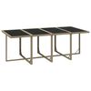 vidaXL 9-tlg. Garten-Essgruppe mit Kissen Poly Rattan Beige